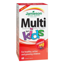 JAMIESON Multi Kids multivitaminske sesalne tablete za otroke 60 tablet.