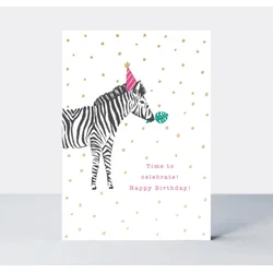 Rachel Ellen Čestitka Birthday Party Zebra