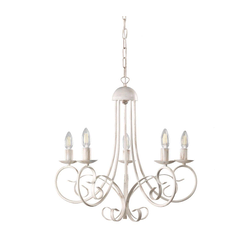 ONLI - Luster na lancu POMPEI 5xE14/6W/230V krem boje