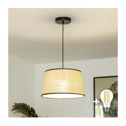 Brilagi - LED luster na sajli CERIA 1xE27/40W/230V prečnik 35 cm bež