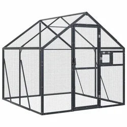 Vidaxl Ptičnica aluminij