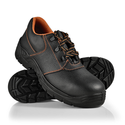 [pro.tec]® Zaščitni delovni čevlji št. 41, kat. S3 vodoodbojni udobni čevlji z jeklenim vložkom v črni/oranžni barvi