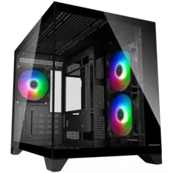 COUGAR FV150 Mini RGB PC Case, Mid tower, Black - CGR-2QA6B-RGB