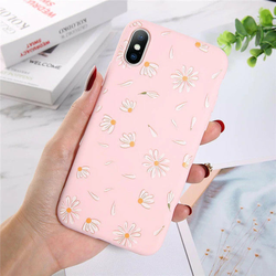 Ovitek za iPhone X/XS | Pink, motiv marjetice