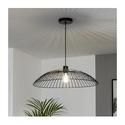 Brilagi - LED luster na sajli CERIA WIRE 1xE27/40W/230V prečnik 60 cm crna