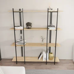 Hanah Home Polica 160x180x29,6cm Hrast-Crna