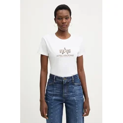 Bombažna kratka majica Alpha Industries Basic BL Mirror Leo W