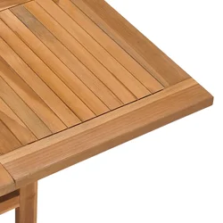 Sklopivi vrtni blagovaonski stol 90x90x75 cm masivna tikovina
