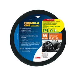 Poklopac za volan Formule 1 37-39cm, crni
