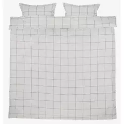 Set posteljine CRISTA 200x220 bela/crna