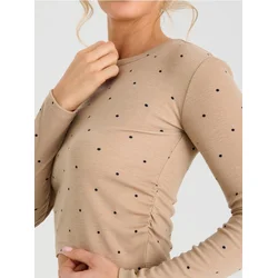 Sinsay - Bluza na tufne s visokim sadržajem viskoze - BEŽ