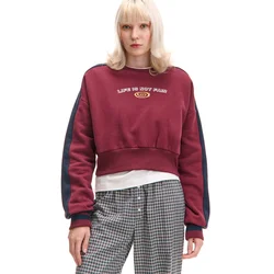 Cropp - Kratka dukserica - bordo
