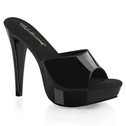Pleaser Cocktail-501 Blk/Blk 36