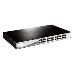D-Link 28-Port 10/100/1000 Mbps Gigabit PoE Smart Switch 4 SFP port (DGS-1210-28P)