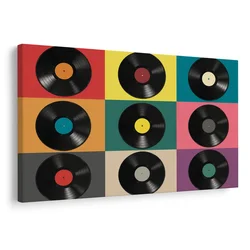 Slika retro vinilne plošče - 30x20