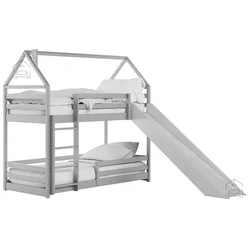 Pograd s toboganom Play - 80x180 cm - siv
