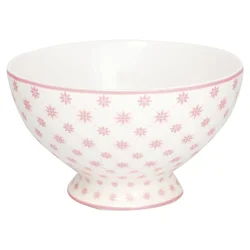 Roza porcelanasta jušna skleda Green Gate Laurie, o 15 cm