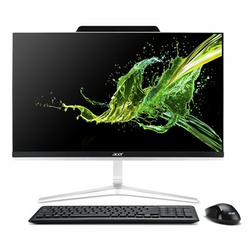 Računalo AiO Acer Aspire Z24-890 DQ.BCFEX.003 / Quad Core i3 8100T, 8GB, 1000GB, HD Graphics, 23.8 FHD, tipkovnica, miš, Linux, srebrno