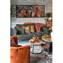 Wallity Dekorativna uramljena slika, 50x120cm, Šarena