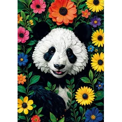 KS Games - Puzzle Cvetoča panda - 500 kosov
