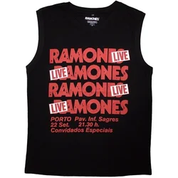 Ramones Majica Concert Unisex Black 2XL