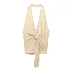 Pull&Bear Top z naramnicami nude