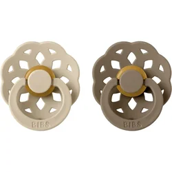 BIBS Boheme Natural Rubber Size 1: 0+ months duda Vanilla/Dark Oak 2 kos