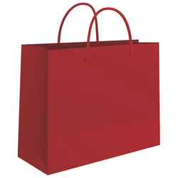 VREĆICE UKRASNE 24X16X7CM SJAJNA PLASTIFIKACIJA FORNAX CRVENE