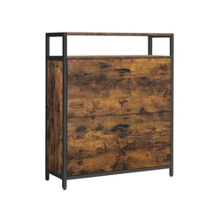 Songmics Omara za čevlje 80x30x95 cm rjava