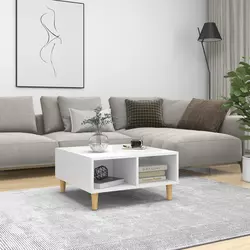Stolić za kavu bijeli 60 x 60 x 30 cm od iverice