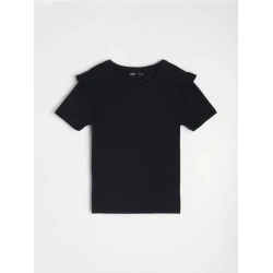 Sinsay - LADIES` T-SHIRT - crno