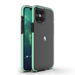 Futrola Spring clear TPU za Apple iPhone 12 Pro Max - Svijetlo zelena KP8663