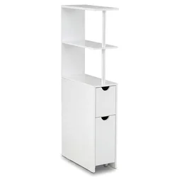 Northix Ozka kopalniška omarica MDF 45x20x114 cm s predalom