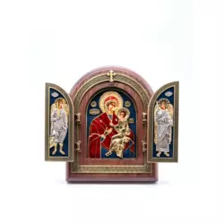 Triptih Presveta Bogorodica Brzopomoćnica Gorgoipiko, 220x255x32 mm