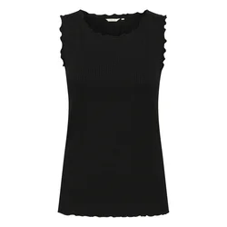 Cream Top Ribba črna