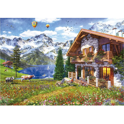 Educa Puzzle Hiša v Alpah 4000 kosov