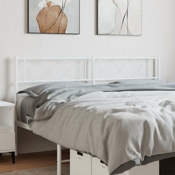 Vidaxl Kovinsko vzglavje belo 150 cm
