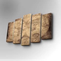 Wallity Dekorativna slika 5PUC-039, 82x50cm, 5 delova