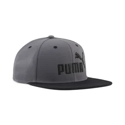 PUMA Essentials No.1 Logo Flat Brim Cap, Accessories, Moody Gray/Black, OSFA