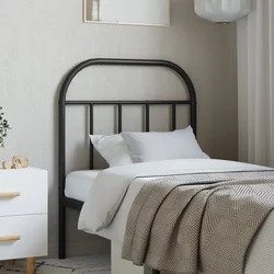 Vidaxl vidaXL Kovinsko vzglavje postelje črne barve 75 cm
