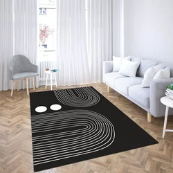 Conceptum Hypnose Tepih CG_114, Pravougaoni, 140 x 220 cm, Crno-beli