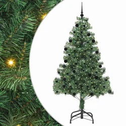 Božićno drvce s 300 LED svjetlima s stalakom Zelena 210 cm PVC