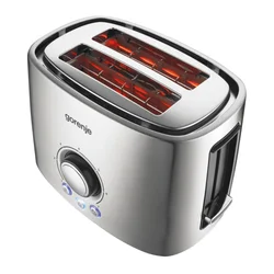 Gorenje T1000E Toster, 2 kriške, 1000 W, Srebrni