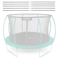 Neo-Sport Mreža za trampolin, obroč tipa C, 312 cm, 10 ft,