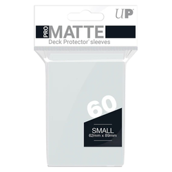 Ultra Pro Matte Small Desk Protector Sleeves 60 - Clear