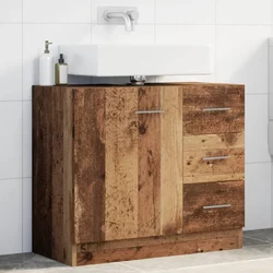 Ormarić za umivaonik boja drva 63x30x54 cm konstruirano drvo