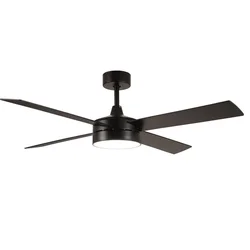 ESTIA ES06-21214 Plafonski dekorativni ventilator 132cm, 70W Crno-sivi