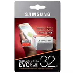 Samsung EVO Plus 32GB microSD memory card + 10 class MB-MC32GA / EU adapter (Sam001292)