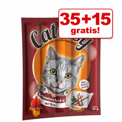 35 + 15 gratis! Catessy palčke 50 kosov - Bar-B-Q z lososom