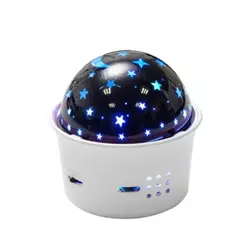 LED svjetiljka – projektor mini DJ - Zvjezdano nebo, Bijela